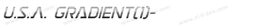 U.S.A. Gradient(1)字体转换